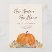 Carte Postale Faire-part Nouvelle saison Nouvelle maison Citrouille d'autom (Devant)