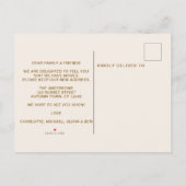 Carte Postale Faire-part Nouvelle Saison Nouvelle Maison Déménagement Autom (Dos)