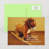 Carte Postale Faire-part Nouvelles félicitations pour bébés (Devant / Derrière)