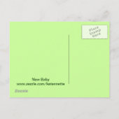 Carte Postale Faire-part Nouvelles félicitations pour bébés (Dos)