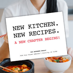 Carte Postale Faire-part Nouvelles Recettes Cuisine Foodie Nous Avons Démén