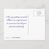 Carte Postale Faire-part nuage charmant (Dos)