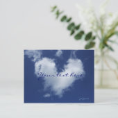 Carte Postale Faire-part nuage charmant (Debout devant)