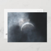 Carte Postale Faire-part Nuages de tempête d'éclipse effrayante 2017 (Devant / Derrière)