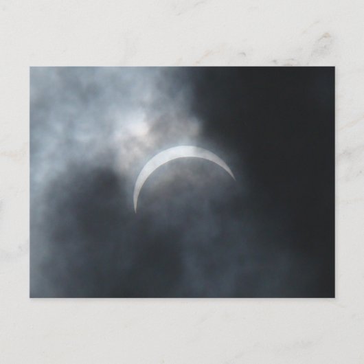 Carte Postale Faire-part Nuages de tempête d'éclipse effrayante 2017 (Devant)