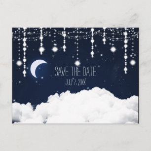 Carte Postale Faire-part Nuages Starry Sky Celestive Enregistrer La Date Ca