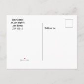 Carte Postale Faire-part Nuit gothique Sauvegarder la date Lune Mer d'argen (Dos)