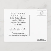 Carte Postale Faire-part NYC Skyline Etched 01B Enregistrer la date (Dos)