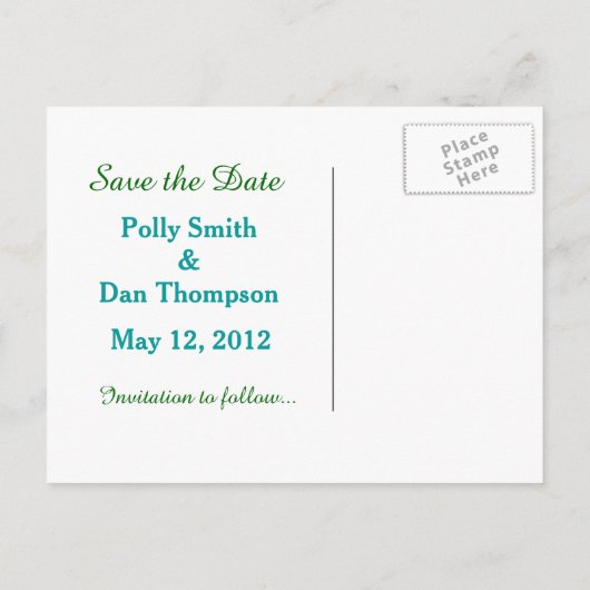 Carte Postale Faire-part Nymphéas Pont Japonais Enregistrer la Date de Mari (Dos)