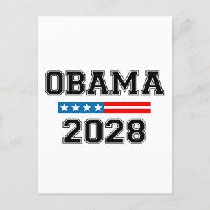 Carte Postale Faire-part Obama 2028 Démocratie Élection USA 