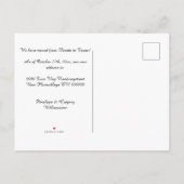 Carte Postale Faire-part Occidental, désert, bohème cowboy, changement d'ad (Dos)