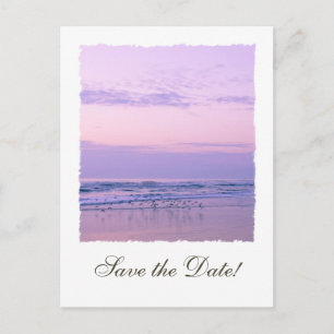 Carte Postale Faire-part Ocean Sunrise Enregistrer la date