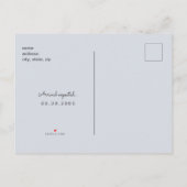 Carte Postale Faire-part Oh Garçon Bleu Clair Photo d'échographie  Annonce  (Dos)