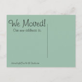 Carte Postale Faire-part On a déménagé !  Ancien bouton de porte (Dos)