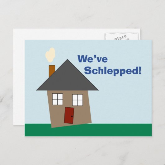 Carte Postale Faire-part On s'est écroulés ! (Devant / Derrière)