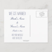 Carte Postale Faire-part On s'est élopés dans les montagnes ! Personnalisé (Dos)