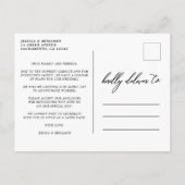 Carte Postale Faire-part On Va Au Micro | Mise à jour mariage (Dos)