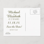 Carte Postale Faire-part Or avec verset biblique Où que tu ailles... (Dos)