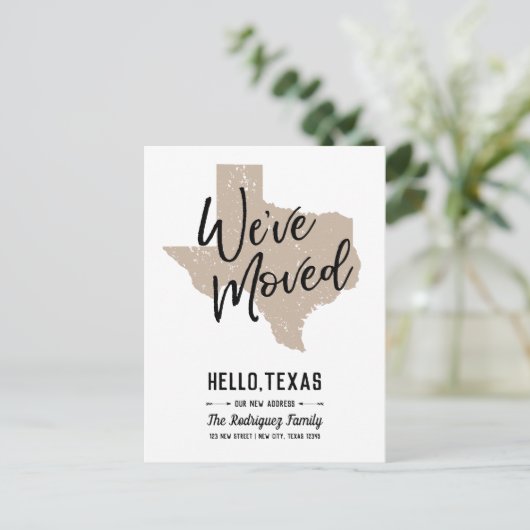 Carte Postale Faire-part Or bouché - Texas (Debout devant)