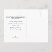 Carte Postale Faire-part Orange Black Graduate Photo Collage Graduate (Dos)