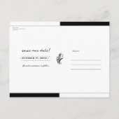 Carte Postale Faire-part Orange Citrouille Halloween photo d'automne Enregi (Dos)