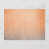 Carte Postale Faire-part Orange Rustique et Gris Bohème Faire Part de Date (Dos)