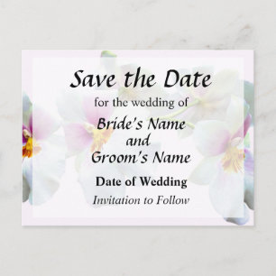 Carte Postale Faire-part Orchidée Miltoniopsis Florentine Save the Date