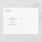 Carte Postale Faire-part Orchidées blanches et kumquats à l'aquarelle Enreg (Dos)