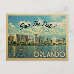 Carte Postale Faire-part Orlando Enregistrer La Date Florida