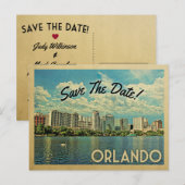 Carte Postale Faire-part Orlando Sauvegarder La Date Floride (Devant / Derrière)
