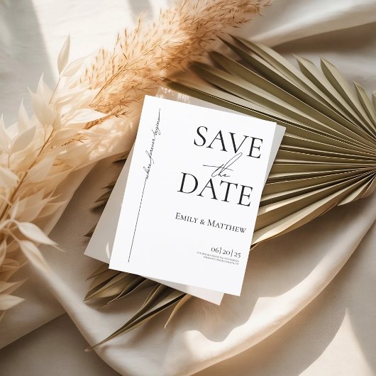 Carte Postale Faire-part Où Forever Commence À Enregistrer La Date