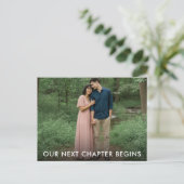 Carte Postale Faire-part Our Next Chapter Begins Photo Save the Date (Debout devant)