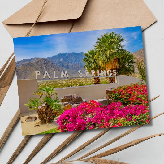 Carte Postale Faire-part Palm Springs Californie Mariage Enregistrer la dat