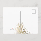 Carte Postale Faire-part Palmier élégant en or moderne, save the date (Dos)