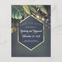 Palmiers Tropicaux Plage Enregistrer la Date