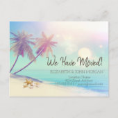 Carte Postale Faire-part Palms Beach Seashell Moving   (Devant)