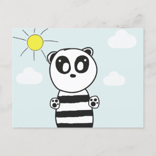 Carte Postale Faire-part Panda Kids