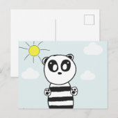 Carte Postale Faire-part Panda Kids (Devant / Derrière)