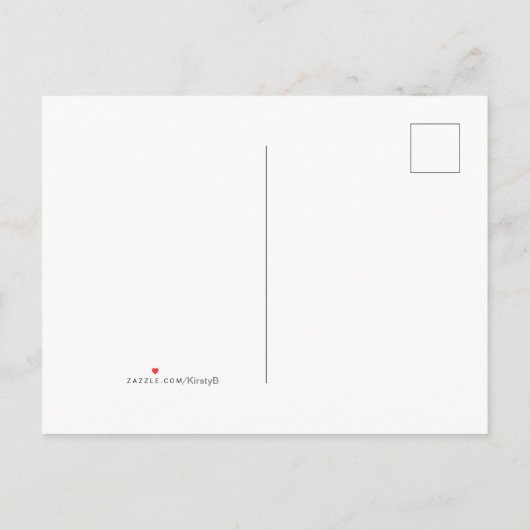 Carte Postale Faire-part Panda rouge (Dos)