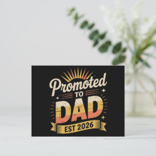 Carte Postale Faire-part Papa depuis 2026 Annonce de grossesse drôle de nou