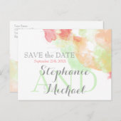 Carte Postale Faire-part Papier Peint Papillon Arc-en-Ciel Sherbet SaveTheD (Devant / Derrière)