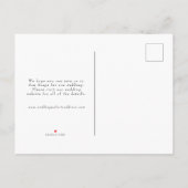 Carte Postale Faire-part Papier Vélin Superposition Photo Enregistrez la Da (Dos)