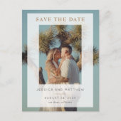 Carte Postale Faire-part Papier Vélin Superposition Photo Enregistrez la Da (Devant)