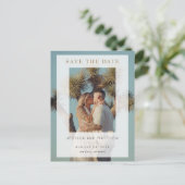 Carte Postale Faire-part Papier Vélin Superposition Photo Enregistrez la Da (Debout devant)