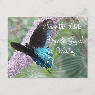 Carte Postale Faire-part Papillon Enregistrer la personnaliser de date