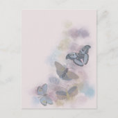 Carte Postale Faire-part Papillons à encre d'alcool (Devant)