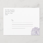 Carte Postale Faire-part Papillons & Lilac Chrysanthemum Enregistrer la dat (Dos)