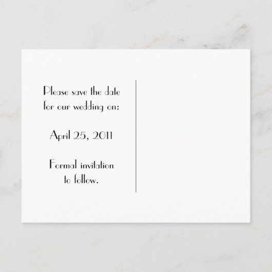 Carte Postale Faire-part Papillons turquoises et gris Enregistrer la date (Dos)