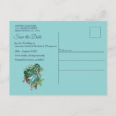 Carte Postale Faire-part Paradis de la flore tropicale & oiseaux (Dos)