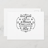 Carte Postale Faire-part Parce que quelqu'un que nous aimons est au ciel, i (Devant / Derrière)